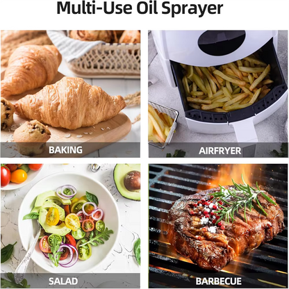 2-in-1 Olive Oil Dispenser and Oil Spray Bottle