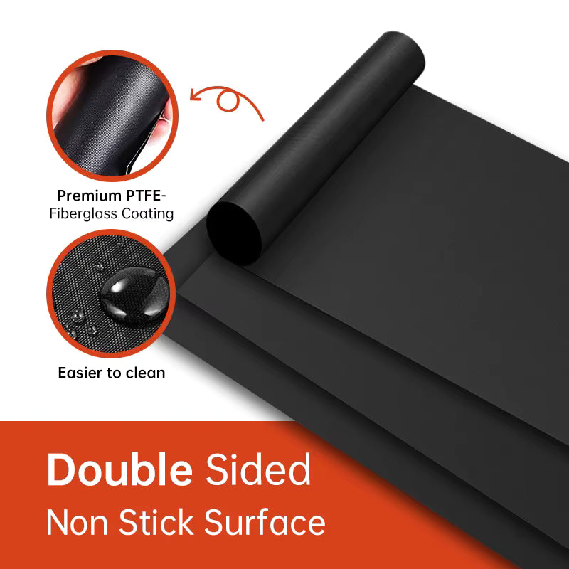 2 Pcs 40x60cm  Pad Heat Oven Reusable Non-stick Anti Dirt Protection Resistant BBQ Grill