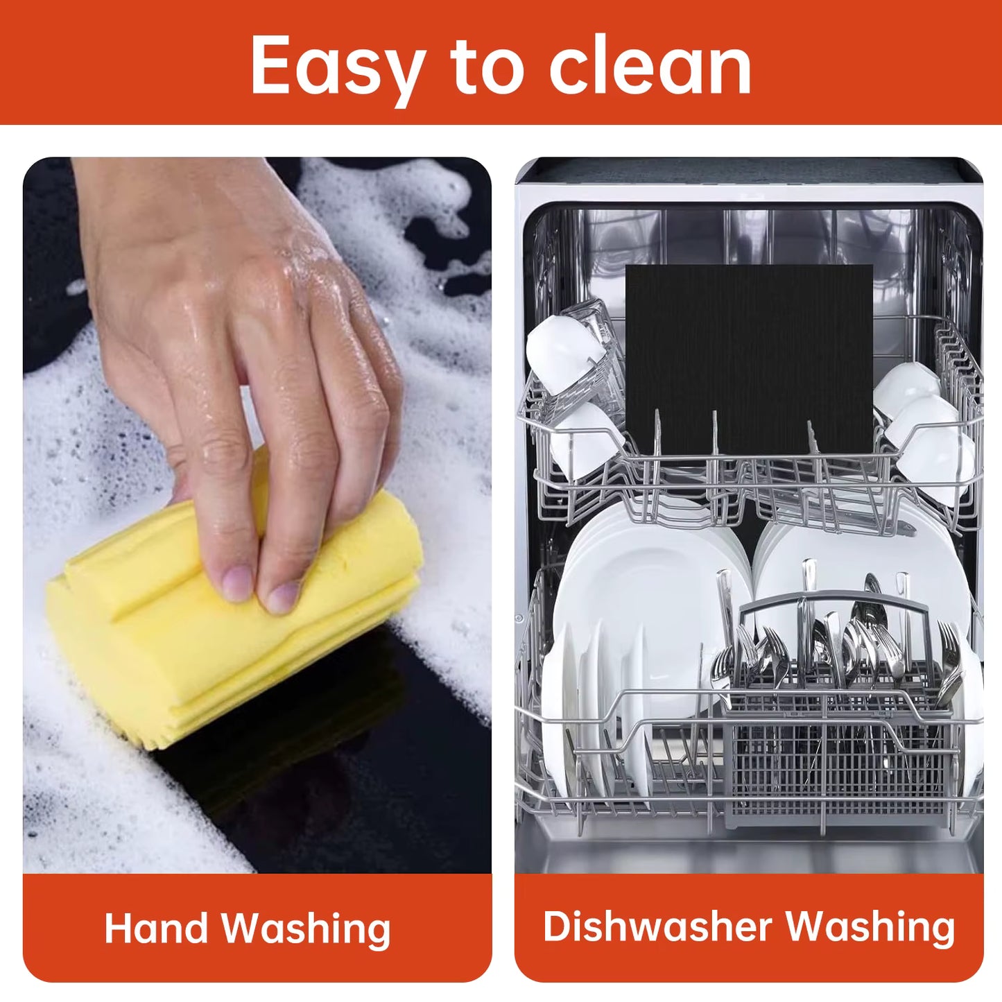 2 Pcs 40x60cm  Pad Heat Oven Reusable Non-stick Anti Dirt Protection Resistant BBQ Grill